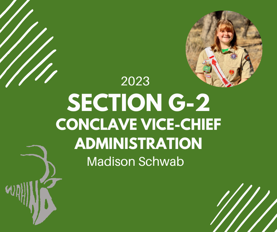 2023 Conclave Vice Chief-Administration